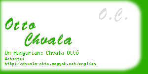 otto chvala business card